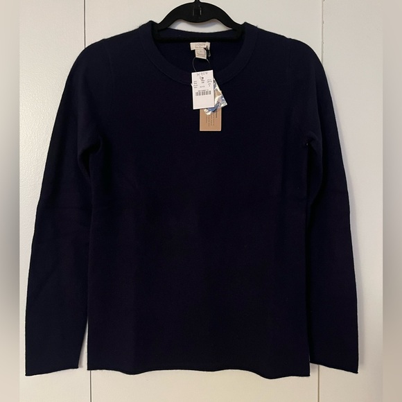 J. Crew Sweaters - Jcrew 100% Cashmere Crewneck Sweater in Navy
